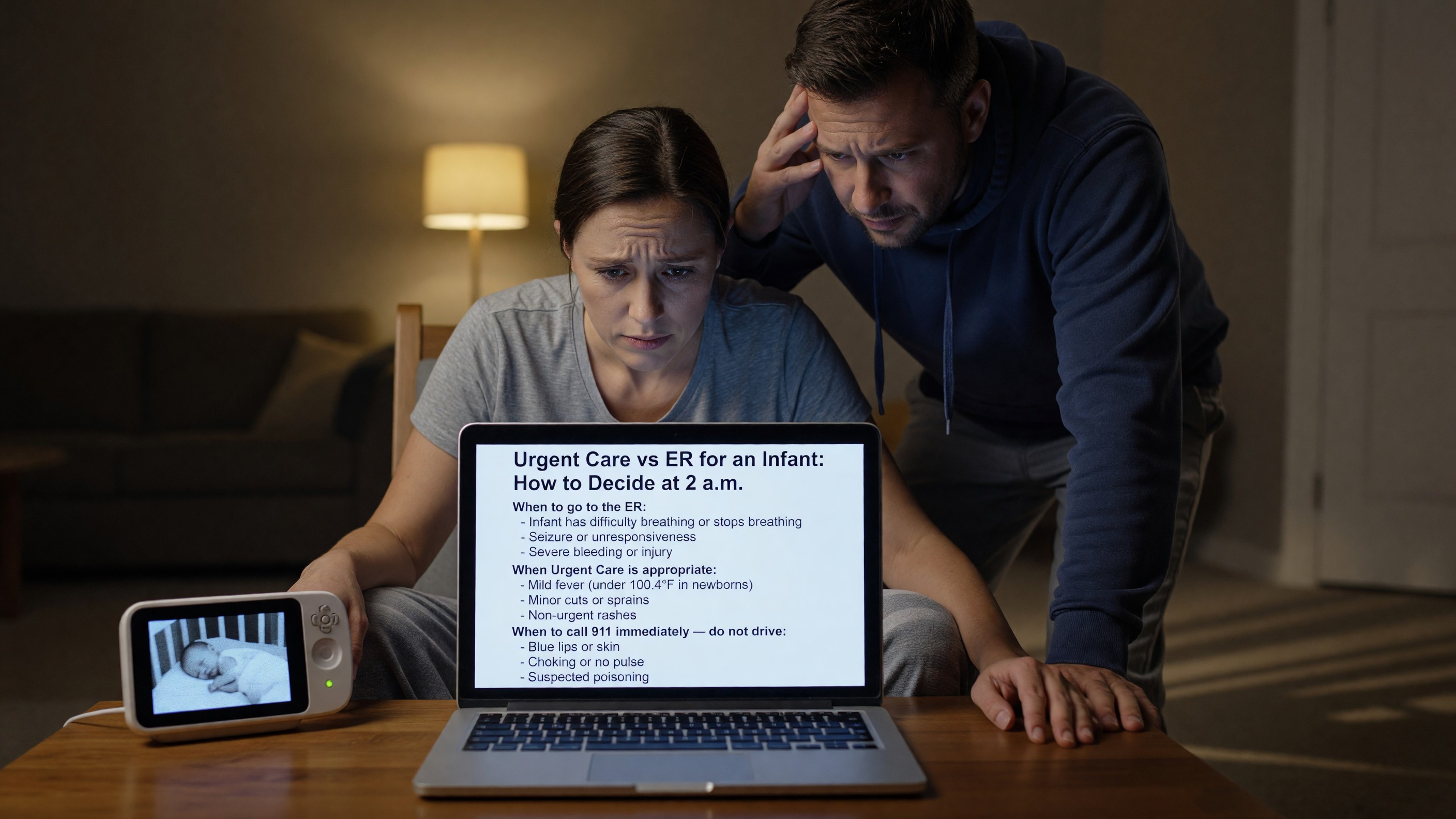 Urgent Care vs ER for an Infant: How to Decide at 2 a.m.